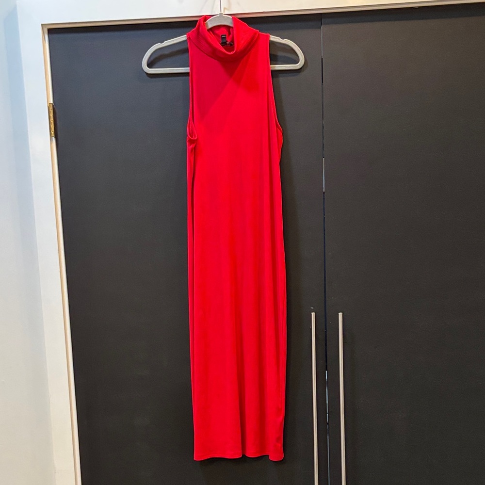 New Elegant Banana Republic Red Sleeveless Dress